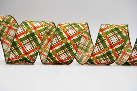 Festival Plaid Wired Ribbon_KF7123GC-41-222_green